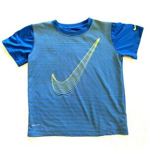 Nike Blue and Yellow Kids Tee